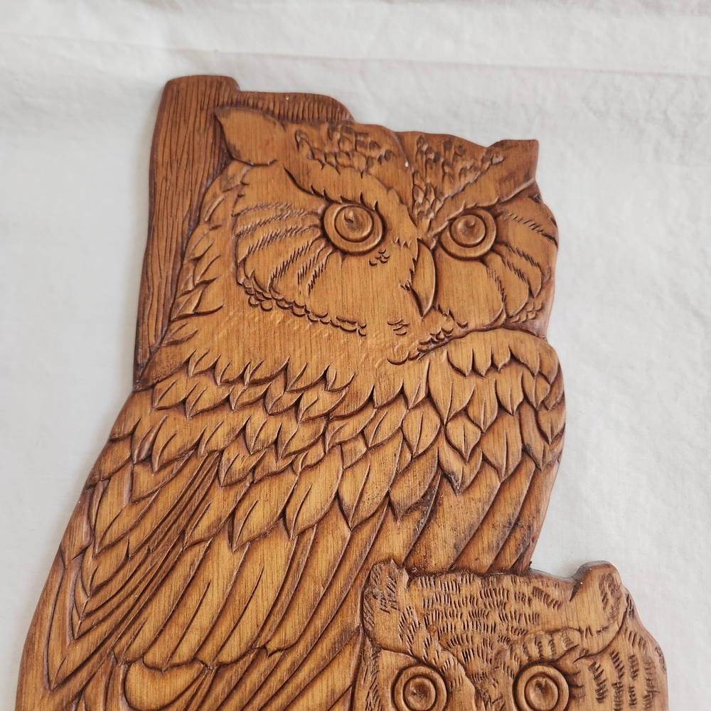 Wooden Owl Key Holder  Wall Decor - Picture 3 of 8